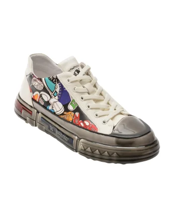 Pantofi sport GRYXX albi, 8501, din piele naturala