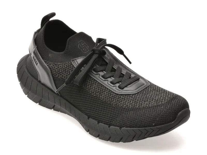 Pantofi sport BOSS negri, 2620, din material textil