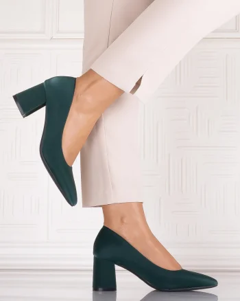 Pantofi eleganti Verzi dama din Piele Ecologica Arriba