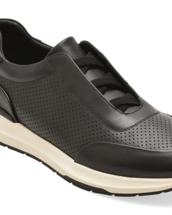 Pantofi sport EPICA negri, 59875, din piele naturala