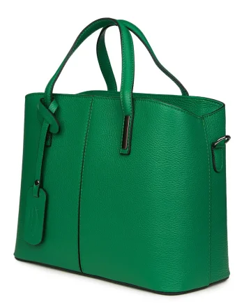Geanta dama din piele naturala Gianna verde