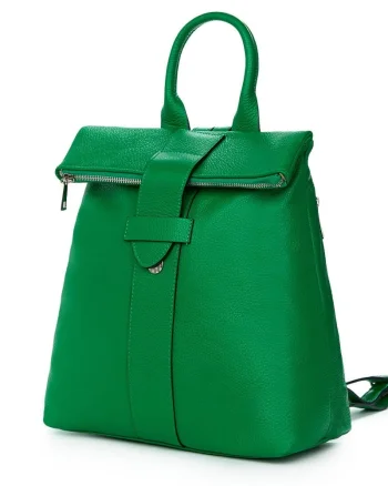 Rucsac din piele naturala Ricardo verde