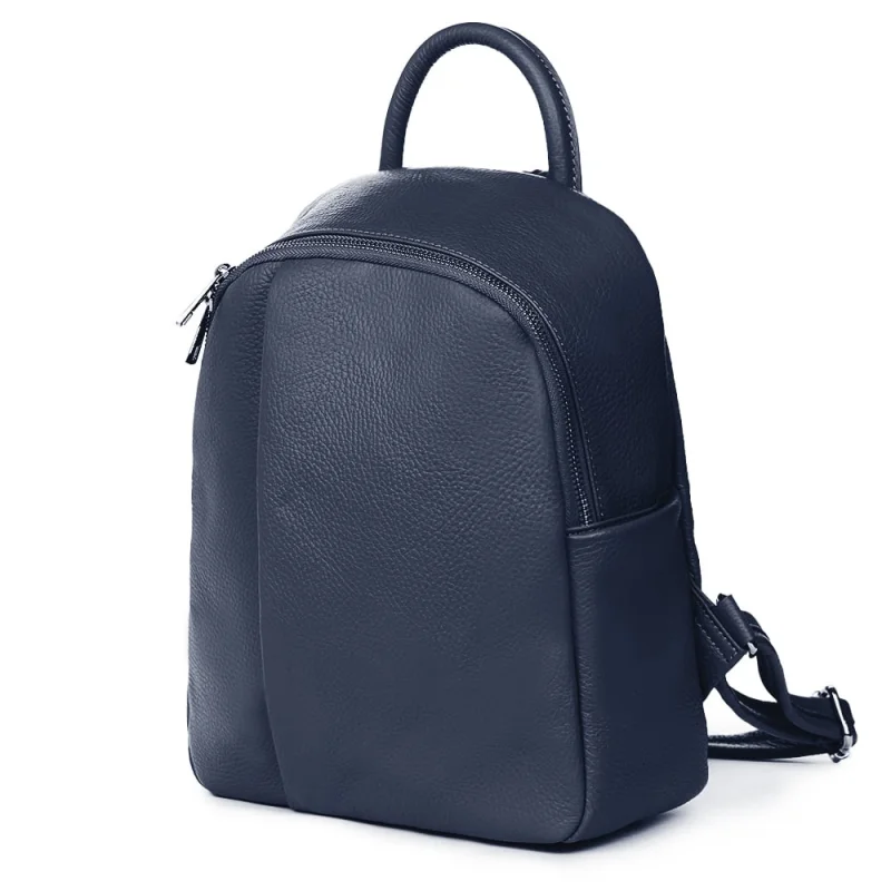 Rucsac din piele naturala Angelo bleumarin