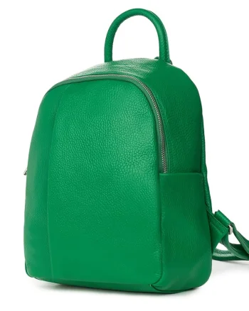 Rucsac din piele naturala Angelo verde