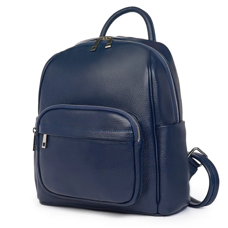 Rucsac din piele naturala Vicenzo bleumarin