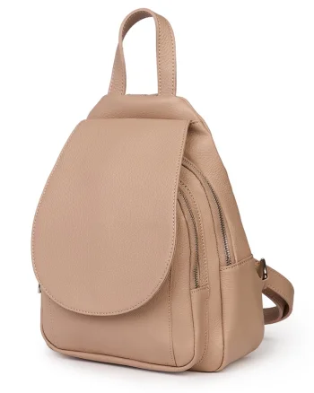 Rucsac din piele naturala Dante roz