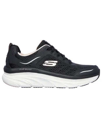 Pantofi sport  Relaxed Fit D'Lux Walker, Plasa/Piele ecologica, Negru, Negru