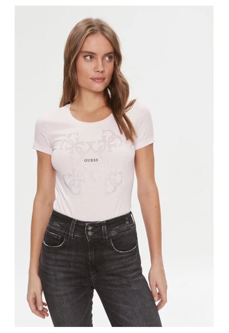Tricou dama,  397814, Roz, Bumbac,