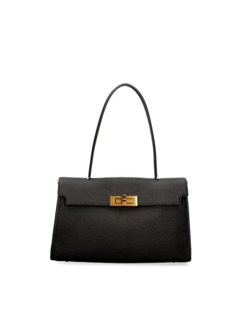 Geanta tote din piele Fiorenza, Negru