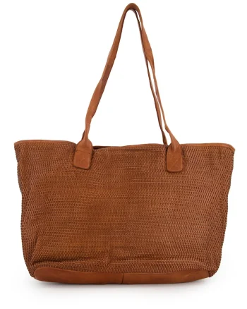Geanta shopper din piele intoarsa