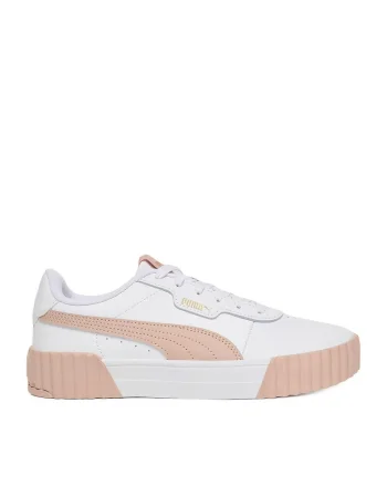 Pantofi sport dama,  CARINA 3.0, alb/bej, piele naturala