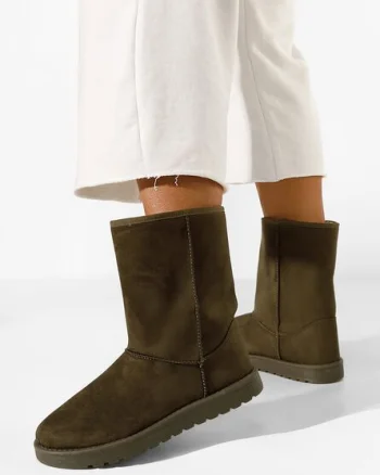 Cizme tip ugg kaki Anora