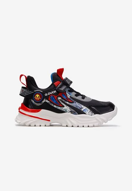 Sneakers baieti negri Denison V2