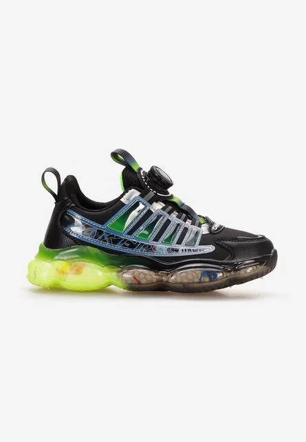 Sneakers baieti Leland negri