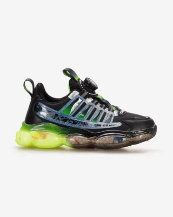 Sneakers baieti Leland negri
