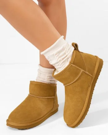 Cizme tip ugg Crisea V3 camel
