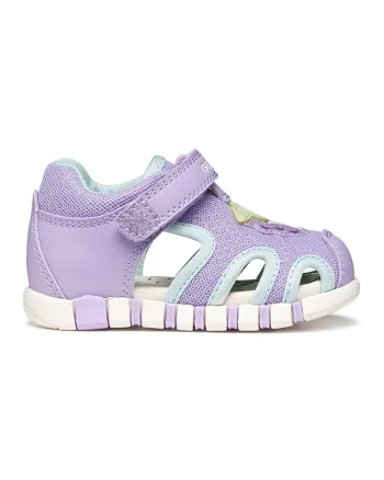 Sandale de plasa cu velcro Iupidoo, Lila