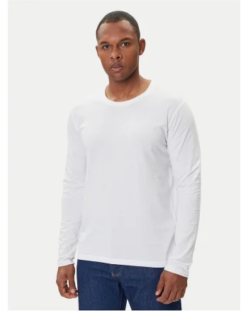 Bluza barbati,  bumbac organic, Alb
