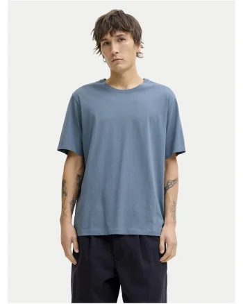 Tricou barbati  din bumbac organic, albastru