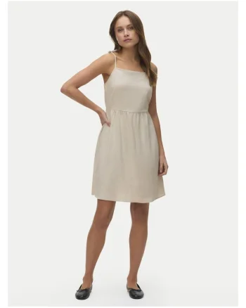 Rochie de vara,  viscoza si in, bej