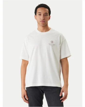 Tricou Barbati, jack jones, Bumbac, INTL, Ecru