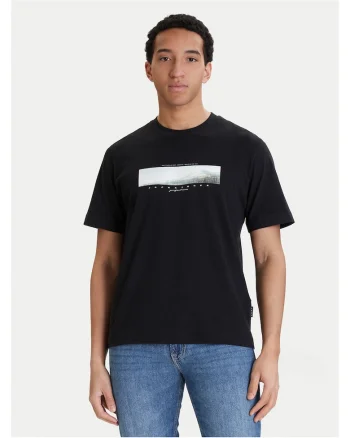 Tricou negru barbati,  bumbac