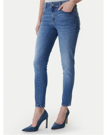 Blugi dama,  slim fit, albastru, bumbac