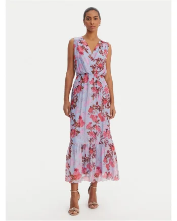 Rochie de zi,  70% viscoza, 30% matase, albastru