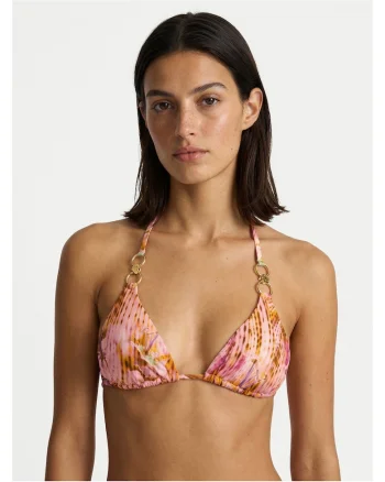 Top de bikini pentru femei, 82% poliamida, 18% elastan, Roz, Roz