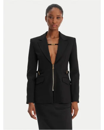 Sacou dama,  negru, fermoar, 64% viscoza, 31% 5% elastan, Negru