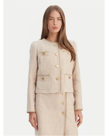 Sacou dama,  70% bumbac, 22% in, bej