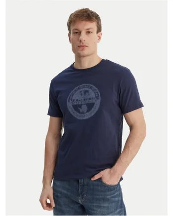 Tricou Barbati,  din Bumbac, Bleumarin