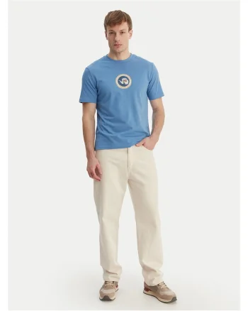 Tricou Barbati,  Albastru, Bumbac