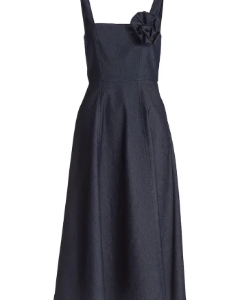 Rochie de cocktail elegantă, Bleumarin