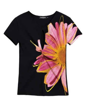 Tricou dama,  bumbac, negru,