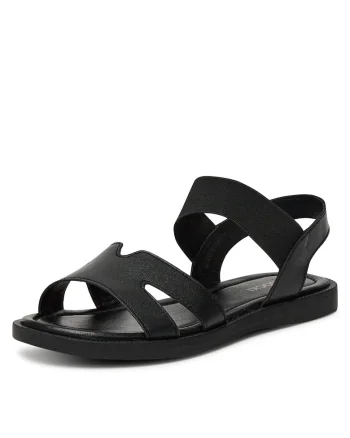 Sandale dama,  WI23-3096-02, negru, Negru