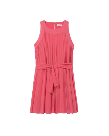 Rochie fete  din poliester, Roz