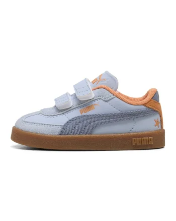 Pantofi sport Club II Era Summer V cu velcro, Albastru pastel/Portocaliu