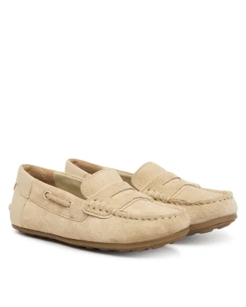 Mocasini copii,  piele naturala, bejwqfwqd, Bej