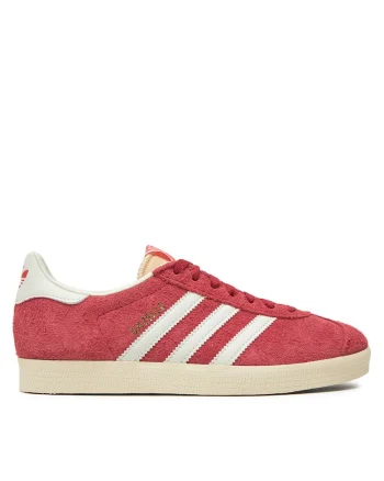Tenisi unisex  Gazelle IF9652, piele naturala, rosu/alb