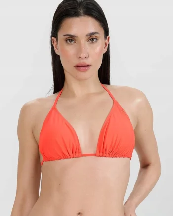 Top bikini  material elastic, Portocaliu