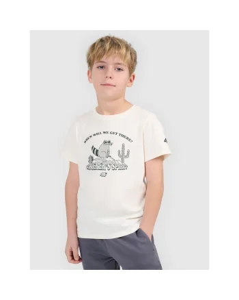 Tricou alb copii  bumbac, Alb
