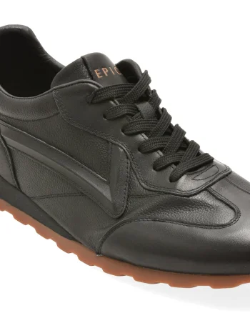 Pantofi sport EPICA negri, 59877, din piele naturala