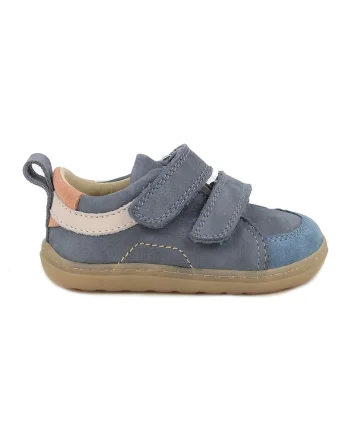 Pantofi sport din piele intoarsa cu inchidere velcro