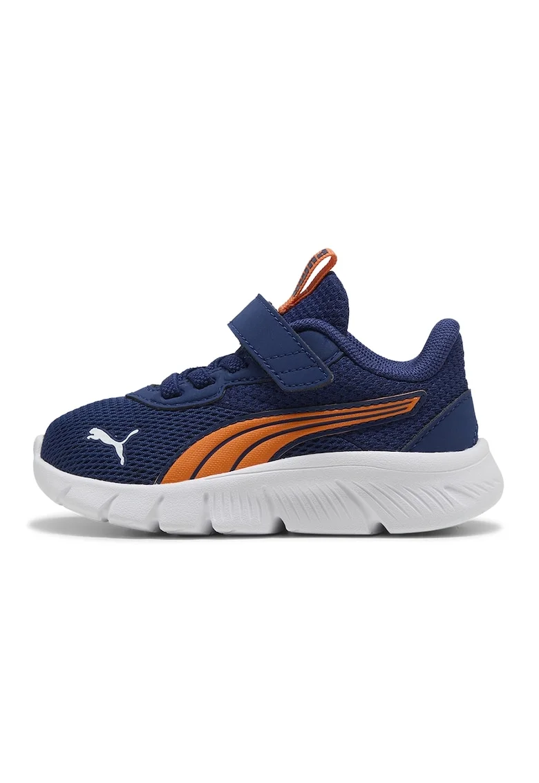 Pantofi sport FlexFocus Modern usori de plasa cu sireturi elastice, Portocaliu mandarina/Alb optic/Bleumarin