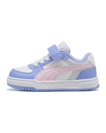 Pantofi sport Caven III Block cu velcro, Alb/Albastru pastel/Roz pastel