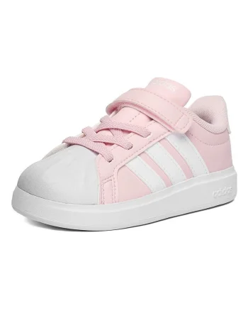 Pantofi sport copii,  roz, velcro, textil
