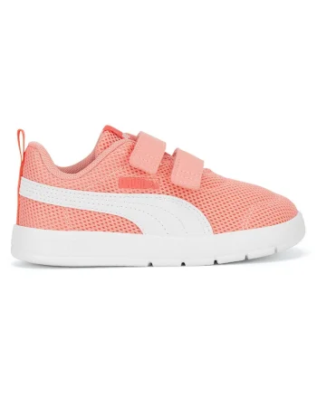 Pantofi sport,  roz, material textil, sistem inchidere velcro, pentru fete
