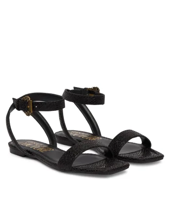 Sandale,  piele, negru