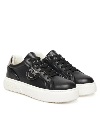 Pantofi dama,  Piele naturala, Negru/Alb,
